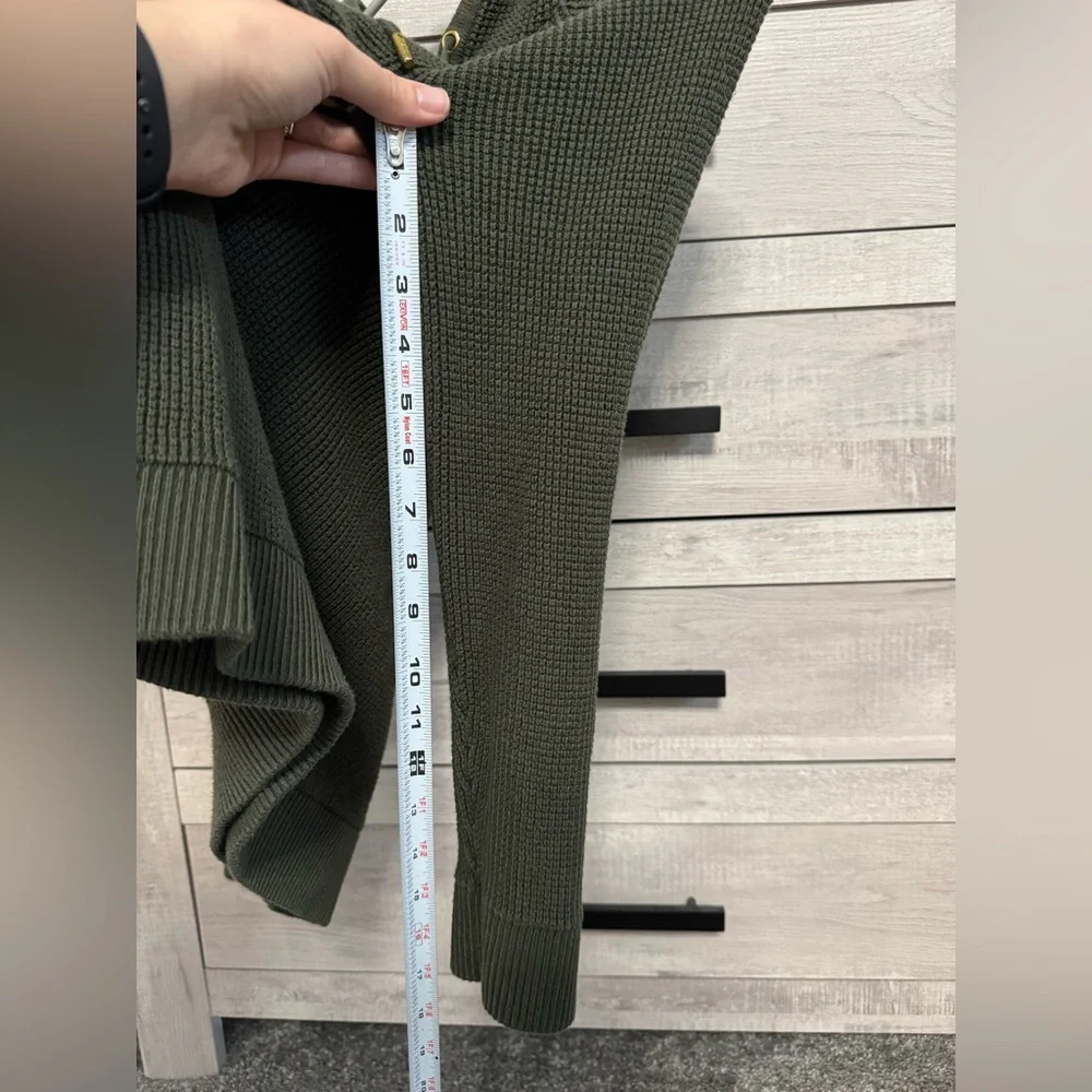 Michael Kors Women's olive Green Knit hoodie - Picture 4 of 9